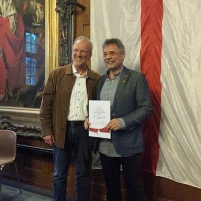 Verleihung der Sport-Ehrennadel an Helmut Sprenger, 04.05.2017